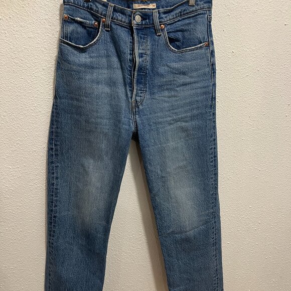 Levi's Denim - Levi's Ribcage Straight Ankle 30 Light wash